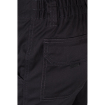 Unisex multi-pocket work trousers, cotton, polyester, 240 g/m2, black colour sixth view