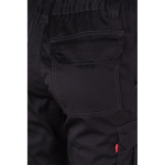 Unisex multi-pocket work trousers, cotton, polyester, 240 g/m2, black colour seventh view