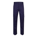 Unisex multi-pocket work trousers, cotton, polyester, 240 g/m2, blue colour second view