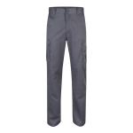 Unisex multi-pocket work trousers, cotton, polyester, 240 g/m2, grey colour second view