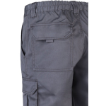 Unisex multi-pocket work trousers, cotton, polyester, 240 g/m2, grey colour sixth view