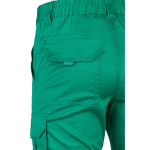 Unisex multi-pocket work trousers, cotton, polyester, 240 g/m2, green colour sixth view