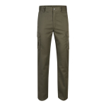 Unisex multi-pocket work trousers, cotton, polyester, 240 g/m2, military green colour second view