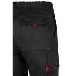 Twill work trousers, polyester and cotton, 200 g/m2, red colour sixth view