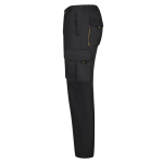 Twill work trousers, polyester and cotton, 200 g/m2, yellow colour third view