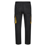 Twill work trousers, polyester and cotton, 200 g/m2, yellow colour