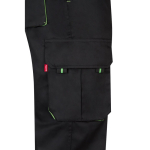 Twill work trousers, polyester and cotton, 200 g/m2, green colour fifth view