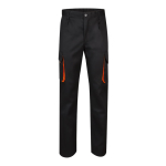 Twill work trousers, polyester and cotton, 200 g/m2, orange colour second view