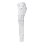 Unisex work trousers with pockets, 290 g/m2, white colour third view