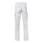 Unisex work trousers with pockets, 290 g/m2, white colour