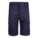 Elastic shorts with pockets, cotton and polyester, 240 g/m2, blue colour second view