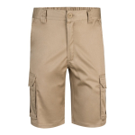 Elastic shorts with pockets, cotton and polyester, 240 g/m2, natural colour second view