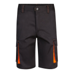 Elastic work shorts, cotton and polyester, 240 g/m2, orange colour second view