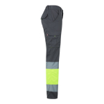 Extra-large elastic work trousers with pockets, 240 g/m2, grey colour fourth view