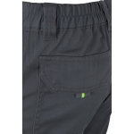 Extra-large elastic work trousers with pockets, 240 g/m2, grey colour seventh view