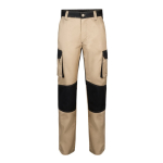 Twill work trousers, cotton and polyester, 240 g/m2, beige colour second view