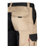 Twill work trousers, cotton and polyester, 240 g/m2, beige colour sixth view