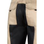 Twill work trousers, cotton and polyester, 240 g/m2, beige colour seventh view