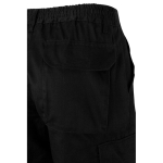 Cotton and polyester work trousers, reflective, 210 g/m2, black colour sixth view