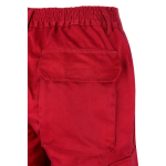 Cotton and polyester work trousers, reflective, 210 g/m2, red colour sixth view