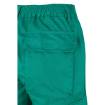 Cotton and polyester work trousers, reflective, 210 g/m2, green colour sixth view