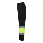 Multi-pocket work trousers, cotton and polyester, 210 g/m2, black colour third view