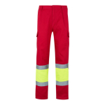 Multi-pocket work trousers, cotton and polyester, 210 g/m2, red colour second view