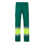 Multi-pocket work trousers, cotton and polyester, 210 g/m2, green colour second view