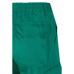 Multi-pocket work trousers, cotton and polyester, 210 g/m2, green colour sixth view