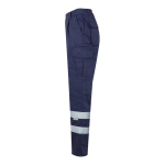 Twill work trousers, cotton and polyester, 200 g/m2, blue colour third view