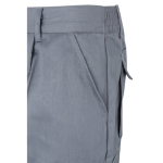 Twill work trousers, cotton and polyester, 200 g/m2, grey colour sixth view