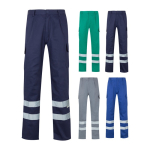 Twill work trousers, cotton and polyester, 200 g/m2, various colours