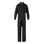 Work overalls, cotton and polyester, with zip, 200 g/m2, black colour second view