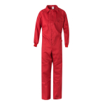 Work overalls, cotton and polyester, with zip, 200 g/m2, red colour second view