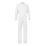 Work overalls, cotton and polyester, with zip, 200 g/m2, white colour second view