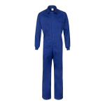 Work overalls, cotton and polyester, with zip, 200 g/m2, royal blue colour second view