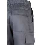 Trousers, cotton and polyester, elastic waistband, 190 g/m2, grey colour sixth view