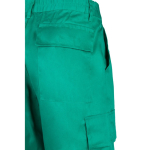 Trousers, cotton and polyester, elastic waistband, 190 g/m2, green colour sixth view