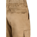 Trousers, cotton and polyester, elastic waistband, 190 g/m2, natural colour sixth view