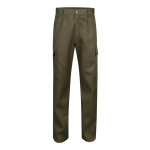 Trousers, cotton and polyester, elastic waistband, 190 g/m2, military green colour second view