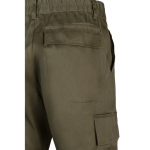 Trousers, cotton and polyester, elastic waistband, 190 g/m2, military green colour sixth view