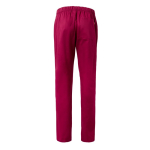 Unisex trousers, cotton, polyester, elastic waistband, 190 g/m2, burgundy colour second view