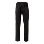 Unisex trousers, cotton, polyester, elastic waistband, 190 g/m2, black colour