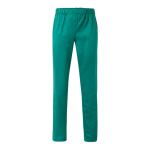 Unisex trousers, cotton, polyester, elastic waistband, 190 g/m2, green colour