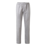 Unisex trousers, cotton, polyester, elastic waistband, 190 g/m2, light grey colour