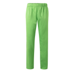 Unisex trousers, cotton, polyester, elastic waistband, 190 g/m2, lime colour