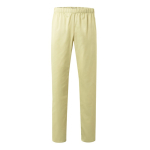 Unisex trousers, cotton, polyester, elastic waistband, 190 g/m2, ivory colour