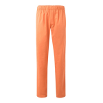 Unisex trousers, cotton, polyester, elastic waistband, 190 g/m2, salmon colour