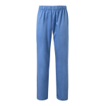 Unisex trousers, cotton, polyester, elastic waistband, 190 g/m2, pastel blue colour