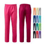 Unisex trousers, cotton, polyester, elastic waistband, 190 g/m2, various colours